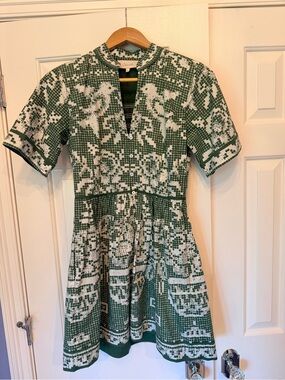 Cleobella Starling Mini Dress in verdant flight (Small)